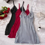 Vareena - Lace Trim Cami Sleep Dress